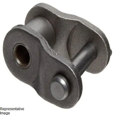 HKK Chain HKKRH120CHL1 Heavy Series Connecting Offset Link, ANSI 120H, Single Strand, Riveted, 1 1/2 in Pitch x 7/8 in Roller Dia x 1 in Roller W