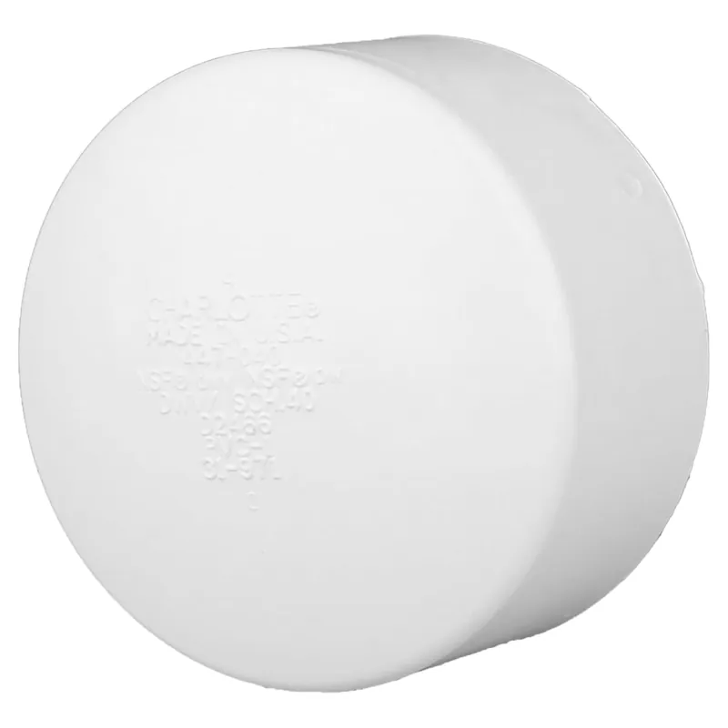 Charlotte Pipe 03304 4 Cap - Hub - PVC DWV