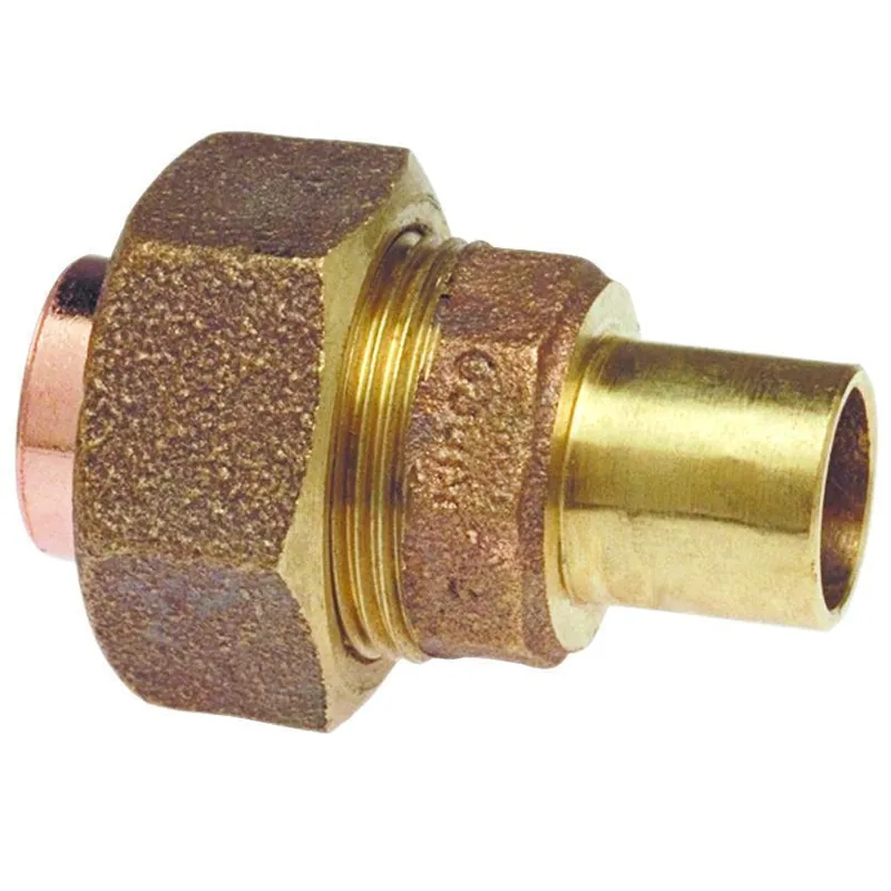 NIBCO B257000 7332 Union 1/2 in Nominal Fitting x C End Style Bronze Import
