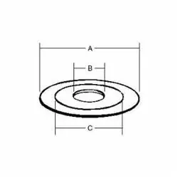ABB WA-152 WA152 STC WASHER 1-1/2 TO 3/4 RED