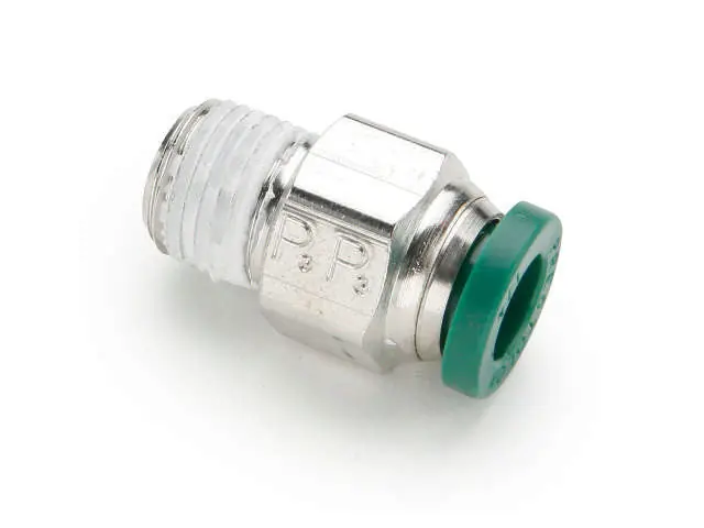 Parker W68PLP Prestolok Metal W68PLP Male Connector - Inch Push-to-Connect Fitting