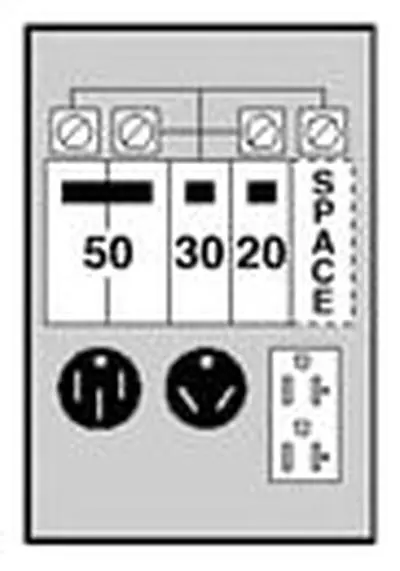 Midwest Electric U075CTL010 Recreational Vehicle Equipment Power Outlet 120/240 VAC 100 A