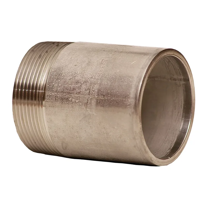Merit Brass 4032-400TSQ Pipe Nipple, 2 in x 4 in L, MNPT, 304/304L Stainless Steel