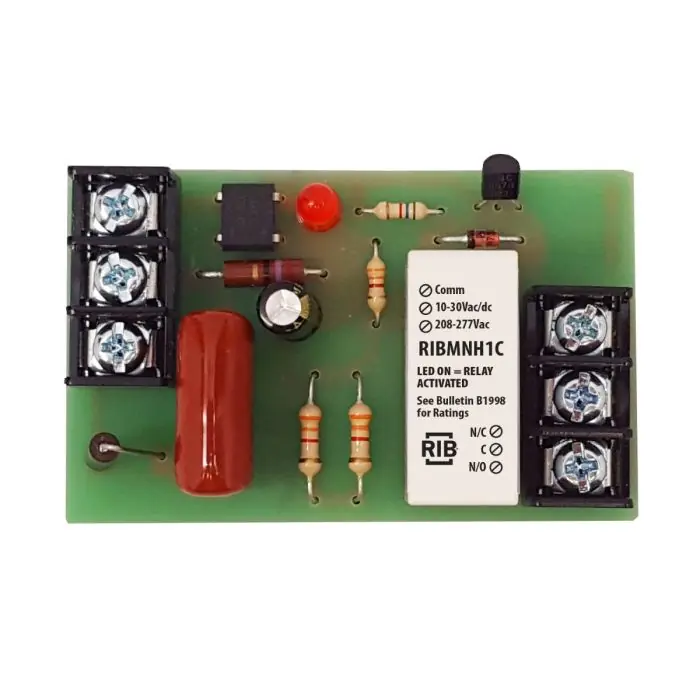 Functional Devices RIBMNH1C Track Mount Pilot Relay, 15 Amps (10-30 VAC/DC or 208-277 VAC)
