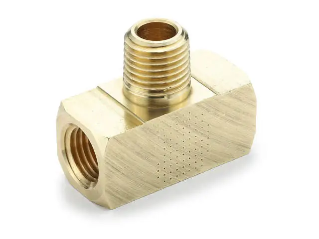 Parker 2224P-2 Pipe Fitting 2224P Brass - Inch Male Branch Tee