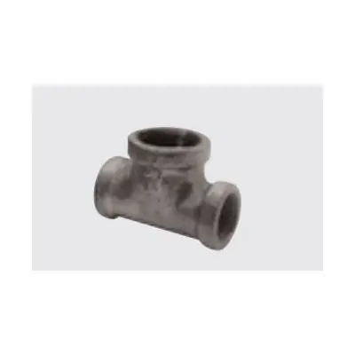 B&K 520-884 Pipe Reducing Tee, 2 x 2 x 3/4 in, NPT, 150 lb, Malleable Iron, Black Oxide