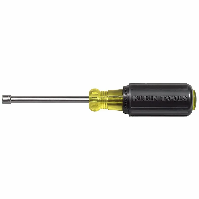Klein 630-4MM 4mm Nut Driver 3 Inch Hollow Shaft Cushion Grip