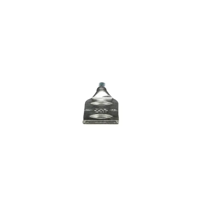 COLOR-KEYED 256-30695-868 Copper Two-Hole Lug Long Barrel Max 35kV Wire Size 6 AWG 1/2 Inch Bolt Size