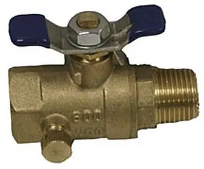 Everflow 1127 RAVEN R1342 1/2 male x female ball valve w/ waste