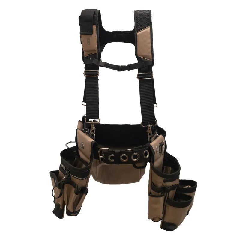 Bucket Boss 55185TN Tan 27 Pocket 3 Framers Rig Bag