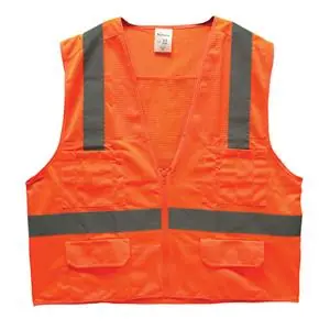 TruForce SV2C2OM Surveyor's Safety Vest Medium Orange Replacement SV2C2OM