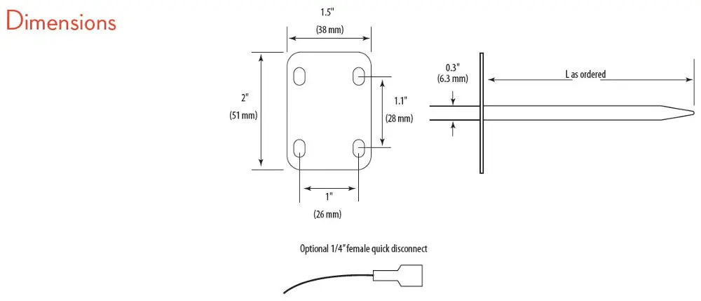 Veris Industries TJDHR00 VAV Discharge Temperature Sensor 10K Ohm Type 3 Thermistor