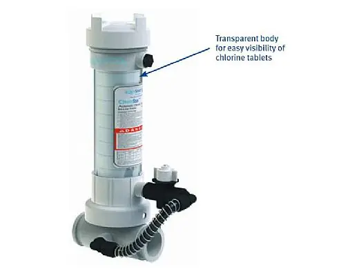 AquaStar CH100CLR AquaStar ChemStar Clear In-line Automatic Chlorinator Tab Feeder