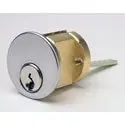 KABA ILCO CORP 7075KS10-03-KA2 Rim Cylinder Lock, 5-Pin, Kwikset Keyway, 2 Keyed Alike