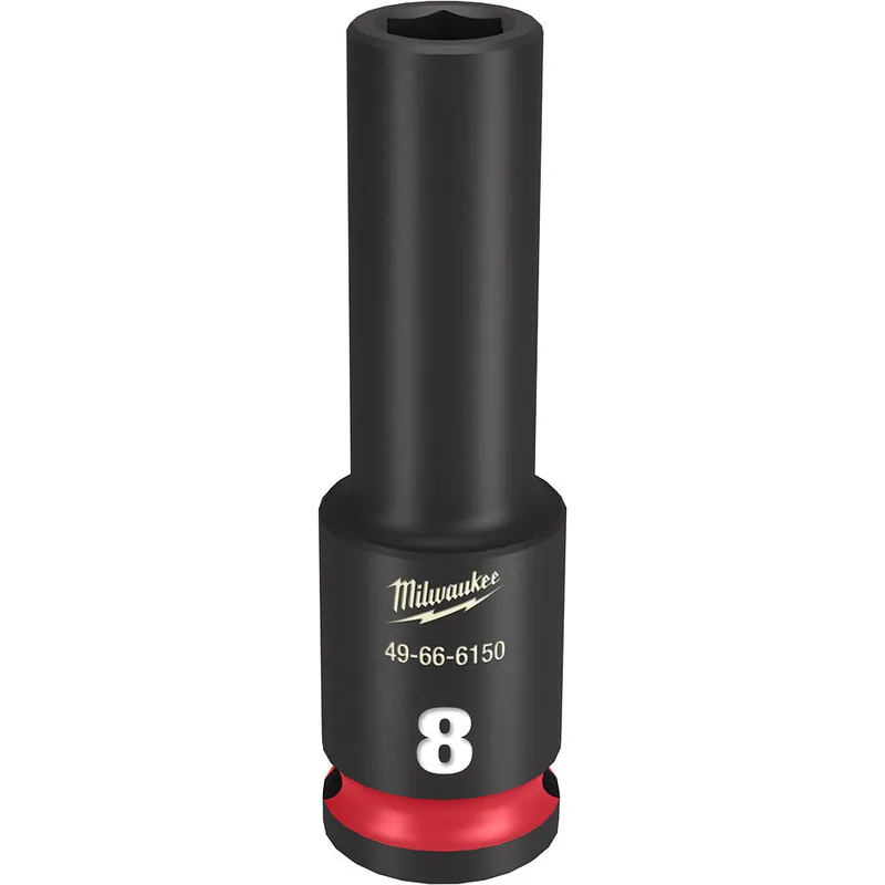 Milwaukee 49666150 SHOCKWAVE Impact Duty 3/8 Drive 8MM Deep 6 Point Socket