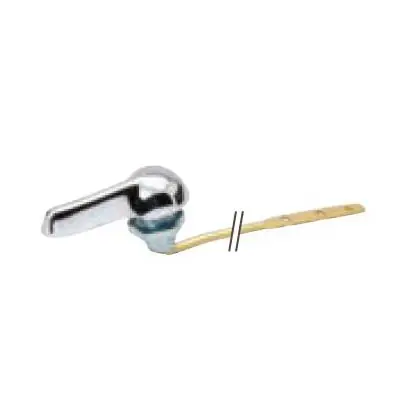 B&K 153-001 Tank Lever, 8 in L Arm, Metal, Chrome