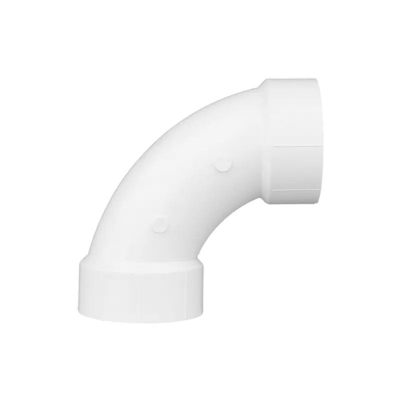 Charlotte Pipe 03380 3 1/4 Bend - 90 Deg - Elbow (Long Sweep) - Hub x Hub - PVC DWV