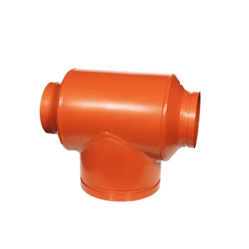 Gruvlok GVLF-7061-600.250-PNTD 6 x 2-1/2 Tee (Reducing) - Painted