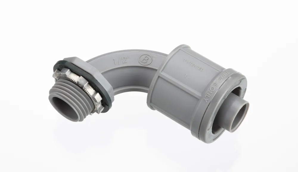 Bridgeport 470-PLT Liquid Tight Push Connector 90 Degree Non-Metallic