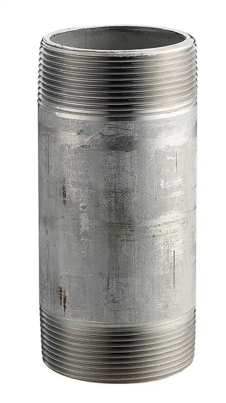 Merit Brass 6506-200 Pipe Nipple 3/8 in x 2 in L MNPT 316L Stainless Steel SCH 80/XH