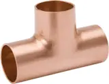 Mueller W04062 Copper Tee, 1-1/8 x 5/8 x 7/8 OD (C x C x C) WT-600