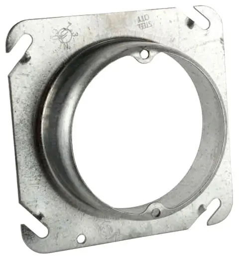 ABB 52C311/4 Steel City 52-C-3-1-1/4 Outlet Box Cover, 4 in L x 4 in W, Blank Cover