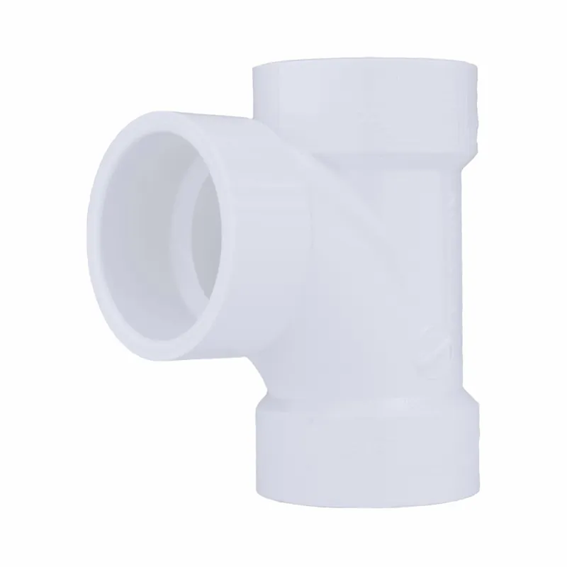 Charlotte Pipe 03468 8 Sanitary Tee - Hub x Hub x Hub - PVC DWV