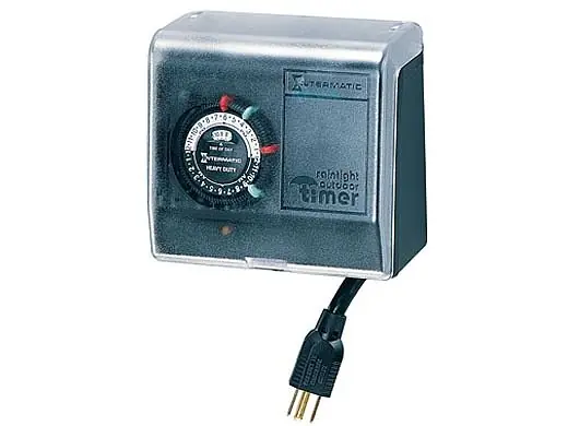 Intermatic P1101 Outdoor Mechanical Plug-In Timer 120 Volt 5 Height X 5-1/2 Width X 3-3/4 Depth