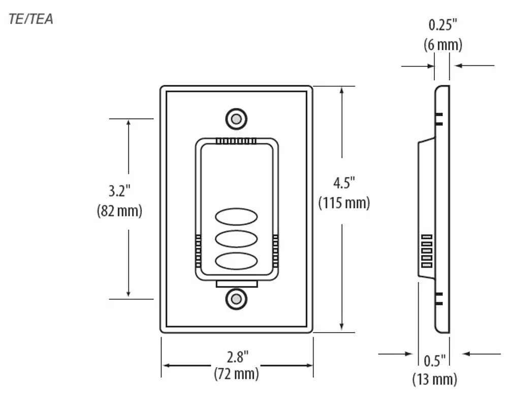 Veris Industries TEP00 Temperature Sensor Wall Mount 10mV/ C