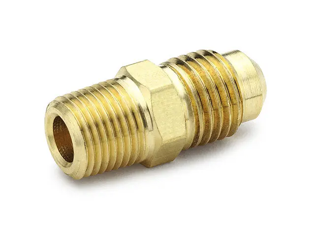 Parker 48F-14-12 Male Connector 48F Flare Brass Connector