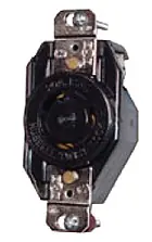 Hubbell L1520R HWD Twist-Lock 250V 20A 3-Phase Grounding Standard Single Screw Mount