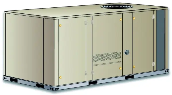 Allied CW112 KGB048S4EQ Packaged Gas Heat with Electric Cooling, 4 Ton, R410A, 14 Seer, 208/230V-1-60hz