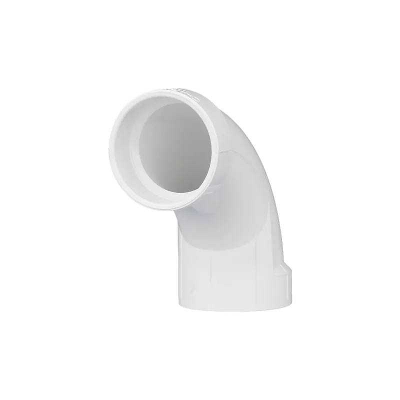 Charlotte Pipe 03379 2 1/4 Bend - 90 Deg - Elbow (Long Sweep) - Hub x Hub - PVC DWV
