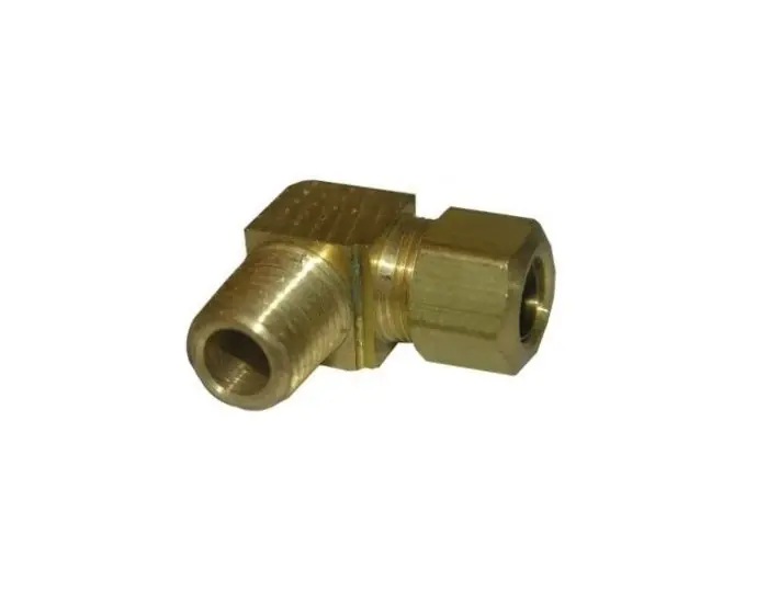 Schneider Electric C-538 3/8 Compression x 1/4 MPT 90 Degree ELL