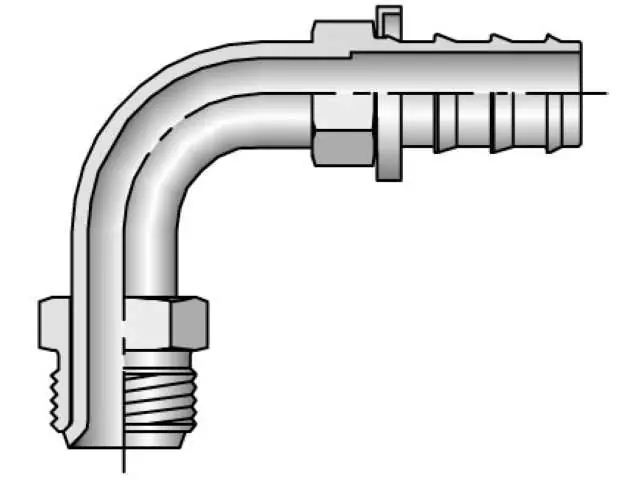 Parker 36982-6-6 82 Series 36982 Push-Lok Male Inverted SAE 45 Degree Swivel 90 Degree Elbow