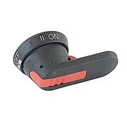 ABB OHB80J6E011 Black 80mm Pistol Handle for Double Throw Switches