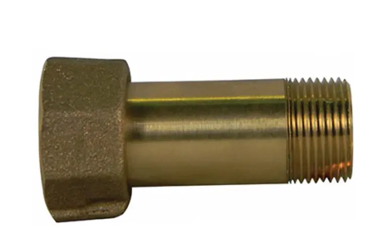 A.Y. McDonald 5124-129 1 in. Straight Brass Meter Coupling