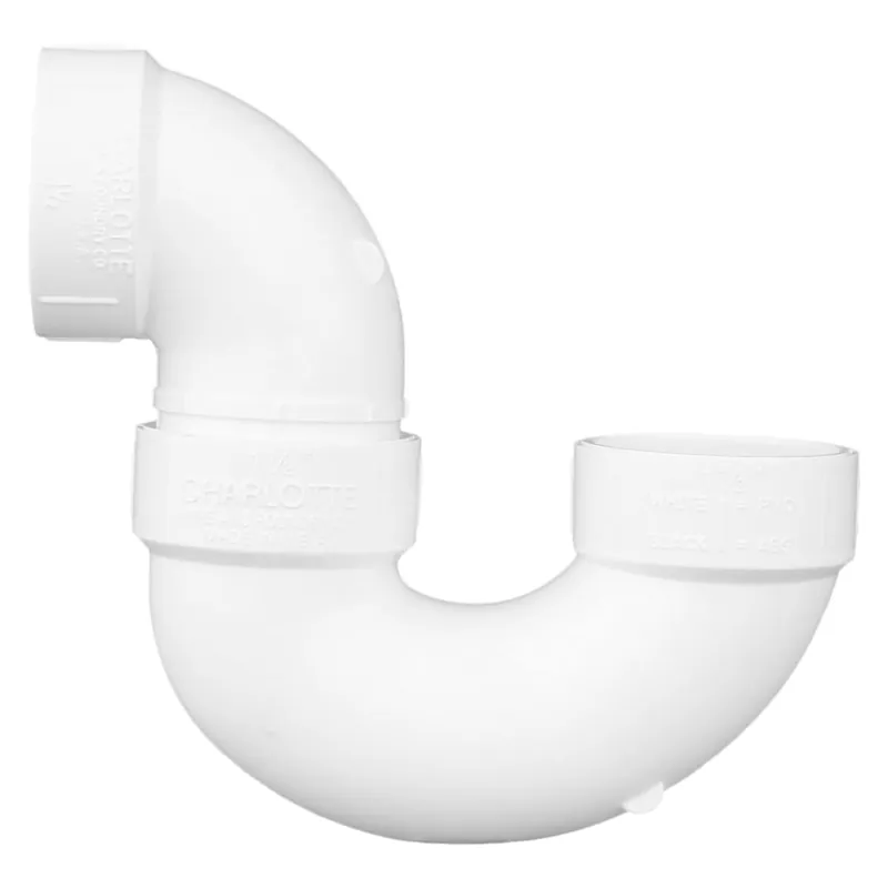 Charlotte Pipe 03668 1-1/2 P-Trap - Hub x Hub - PVC DWV