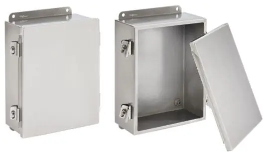 nVent A1412NFSS Junction Box, 14 in H x 12 in W x 6 in D, NEMA 4X/IP66
