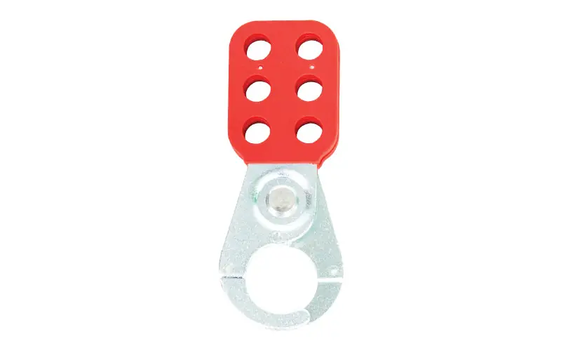 TruForce STL15 Safety Lockout Hasp Vinyl-Coated Steel w/ 1 1/2 Jaws 1/Each