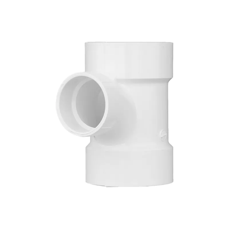 Charlotte Pipe 03473 3x3x2 Sanitary Tee (Reducing) - Hub x Hub x Hub - PVC DWV