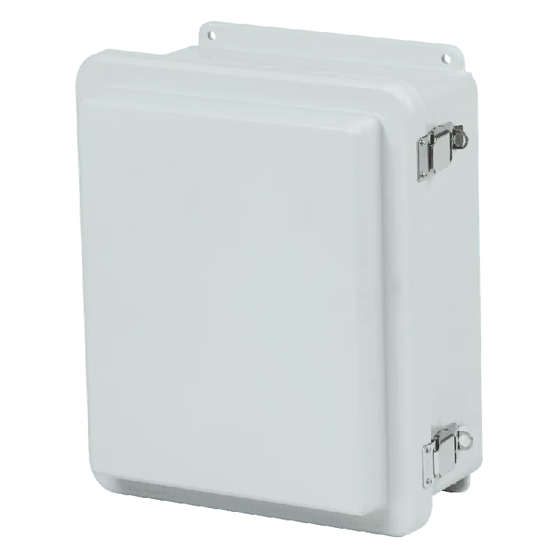 Robroy Industries RJ1008HPL STA FG 10X8X7 4X ENCL W/SS HINGE & PADLOCK LATCH