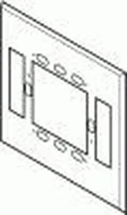 Schneider Electric AT-546 Mounting Plate For Mounting Any Two Single Function Room Controllers