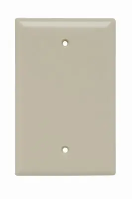 Legrand SPJ13-I Pass & Seymour 1-Gang Blank Ivory Smooth Thermoset Plastic Junior-Jumbo Wallplate