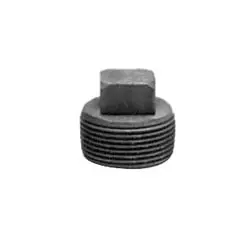 Bonney Forge 39830 Forged Carbon Steel Square Head Plug 1/4 in MNPT