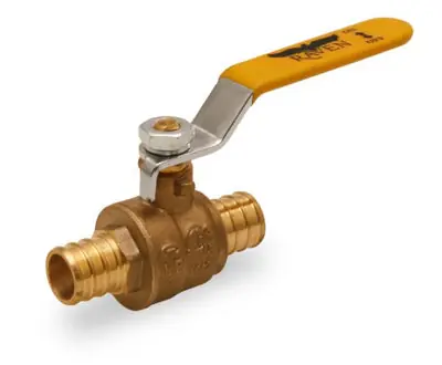 Everflow 800P001-NL 1 F1807 PEX X PEX Full Port Brass Ball Valve Lead Free