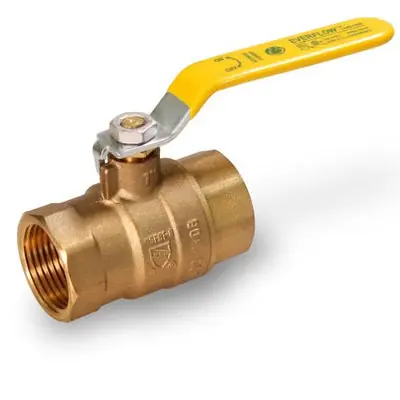 Everflow 605T112-NL 1-1/2 IPS Full Port Premium Brass Ball Valve Lead Free