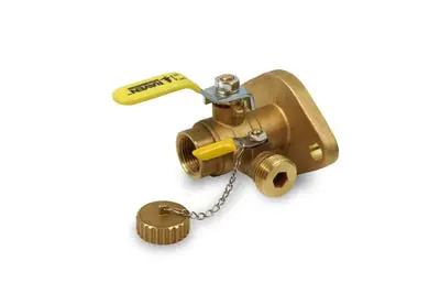 Everflow 895T001 RAVEN 1 IPS F/P FLANGE BALL VALVE WITH PURGE - NUTS & BOLTS