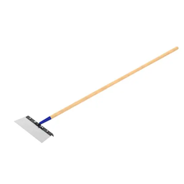 Bon 15-362 Deluxe Floor Scraper - 18 Steel Angle Cut Blade - 60 Wood Handle