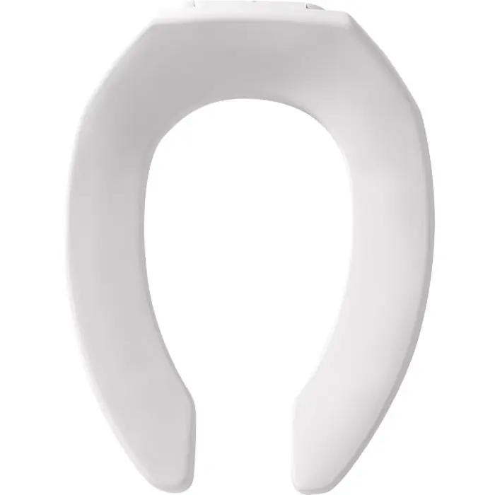 Church 7F295SSCT000 Toilet Seat Open Front Elongated White
